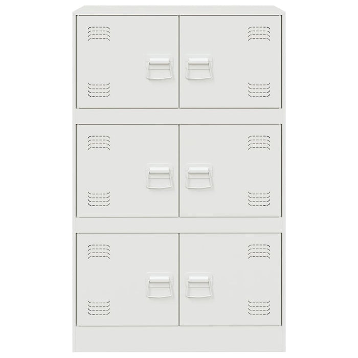 Credenza Bianca 67x39x107 cm in Acciaio 841660