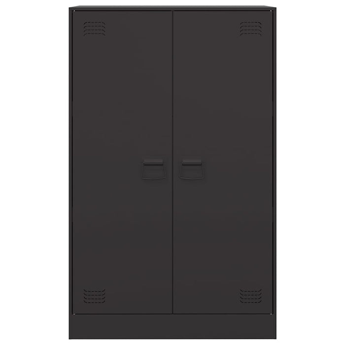 Credenza Nera 67x39x107 cm in Acciaio 841661