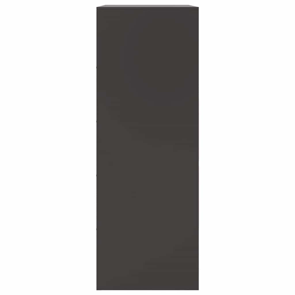 Credenza Nera 67x39x107 cm in Acciaio 841661