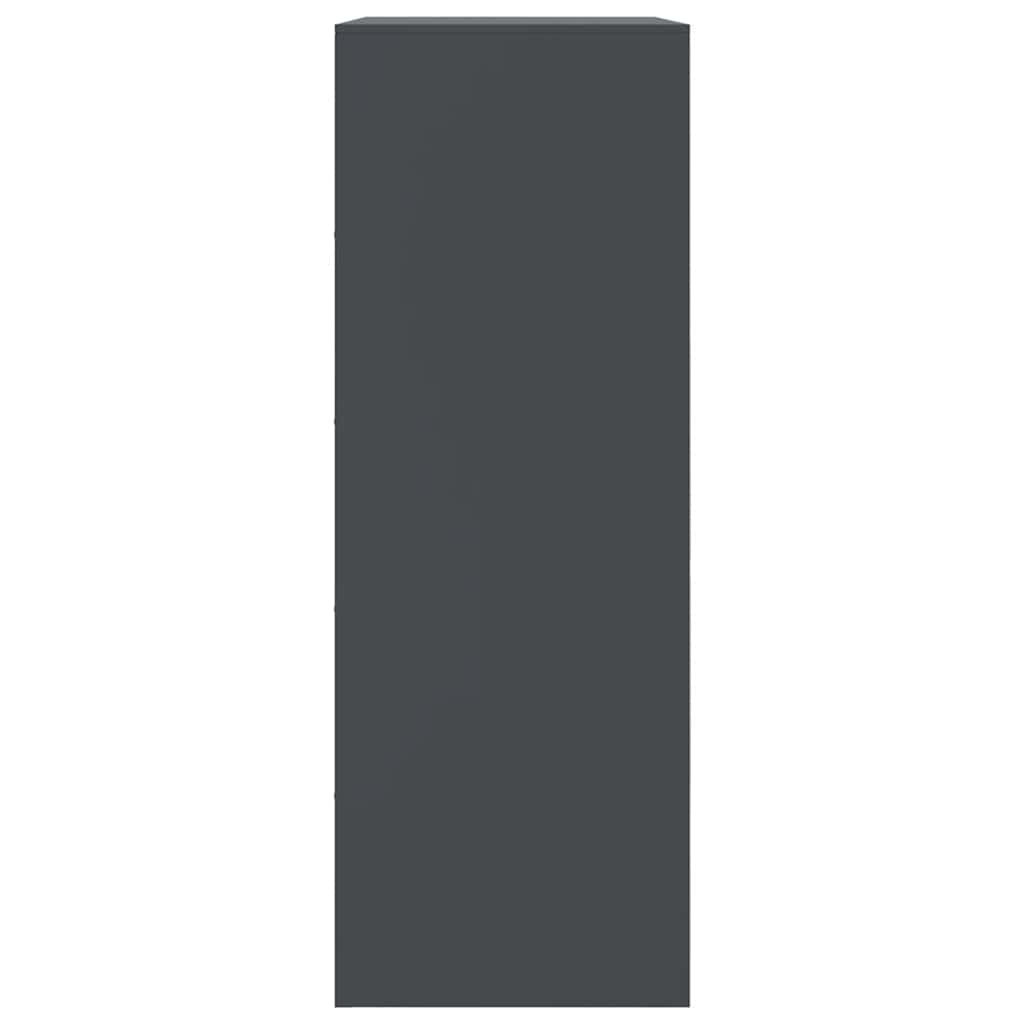 Credenza Antracite 67x39x107 cm in Acciaio 841663