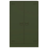 Credenza Verde Oliva 67x39x107 cm in Acciaio 841665