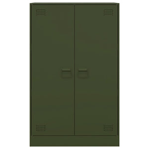 Credenza Verde Oliva 67x39x107 cm in Acciaio 841665