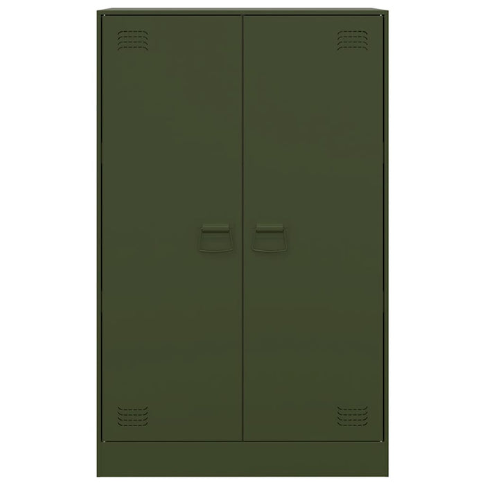 Credenza Verde Oliva 67x39x107 cm in Acciaio 841665