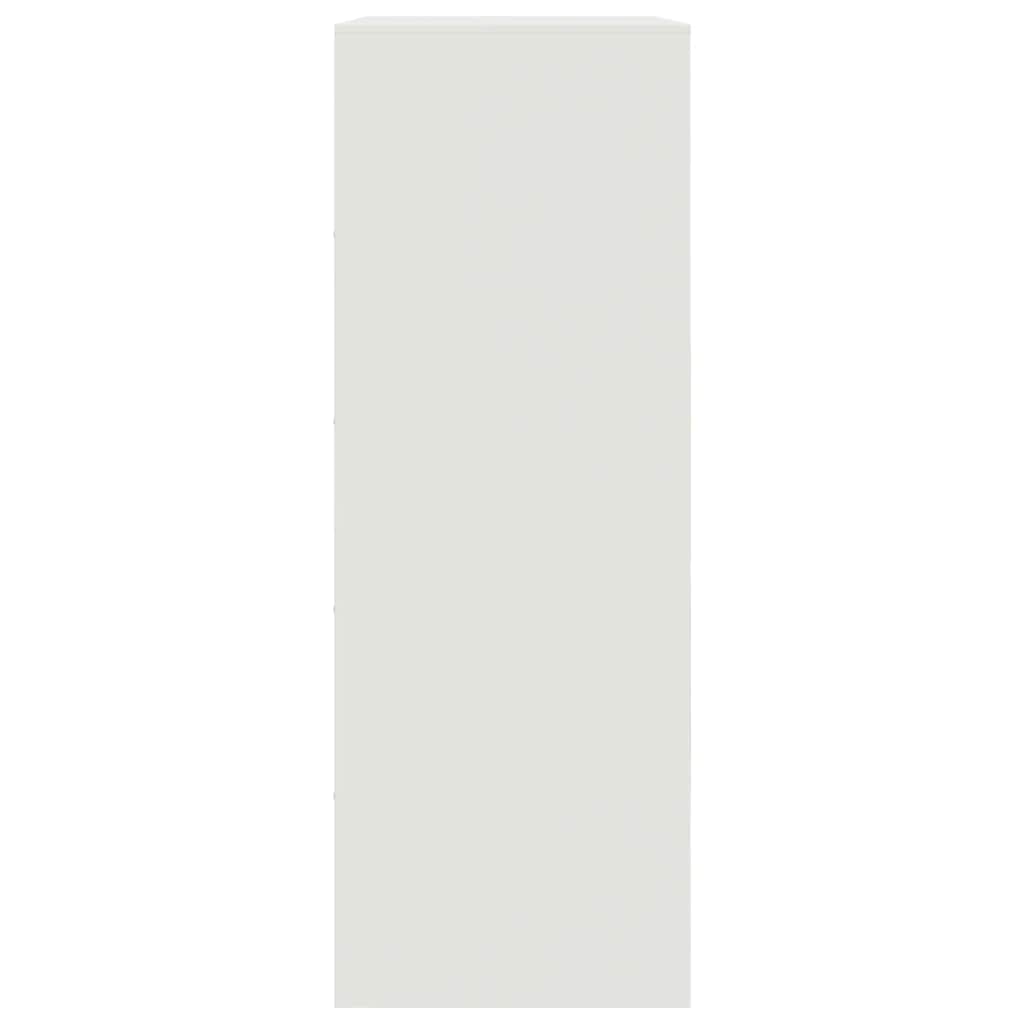 Credenza Bianca 67x39x107 cm in Acciaio 841666