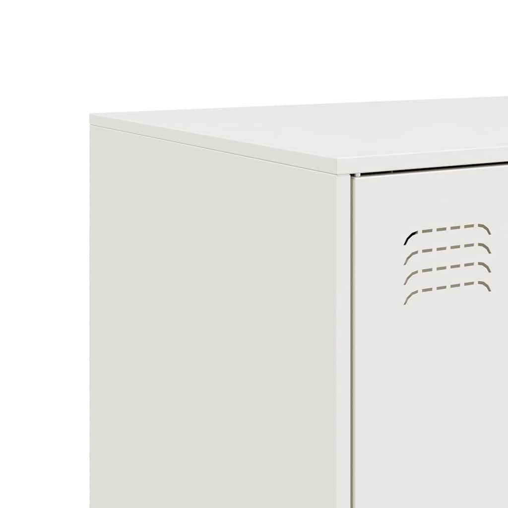 Credenza Bianca 67x39x107 cm in Acciaio 841666