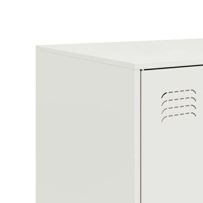 Credenza Bianca 67x39x107 cm in Acciaio 841666
