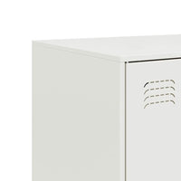 Credenza Bianca 67x39x107 cm in Acciaio 841666