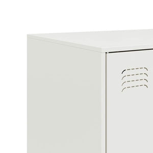 Credenza Bianca 67x39x107 cm in Acciaio 841666
