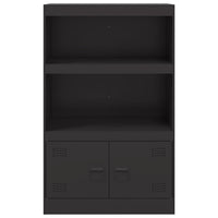 Credenza Nera 67x39x107 cm in Acciaio 841667