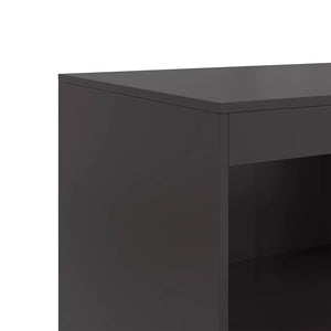 Credenza Nera 67x39x107 cm in Acciaio 841667
