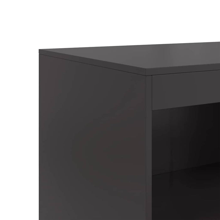 Credenza Nera 67x39x107 cm in Acciaio 841667