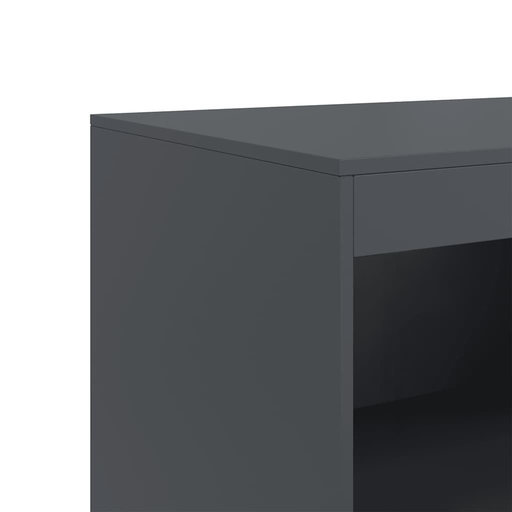 Credenza Antracite 67x39x107 cm in Acciaio 841669