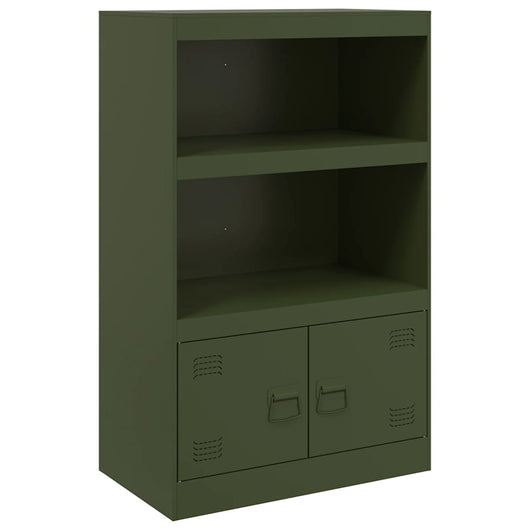 Credenza Verde Oliva 67x39x107 cm in Acciaio 841671