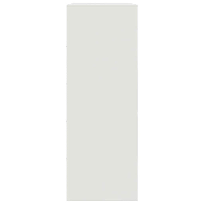 Credenza-Buffet-Armadio da cucina Bianca 67x39x107 cm in Acciaio 399201