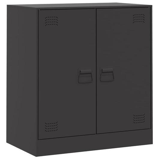 Credenza Nera 67x39x73 cm in Acciaio 841673