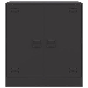 Credenza-Buffet-Armadio da cucina Nera 67x39x73 cm in Acciaio 211552