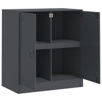 Credenza Antracite 67x39x73 cm in Acciaio 841675