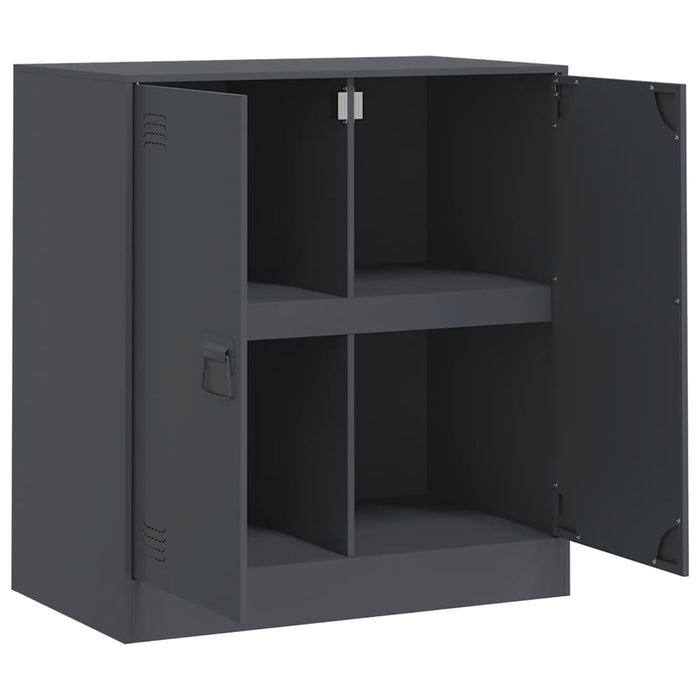 Credenza Antracite 67x39x73 cm in Acciaio 841675