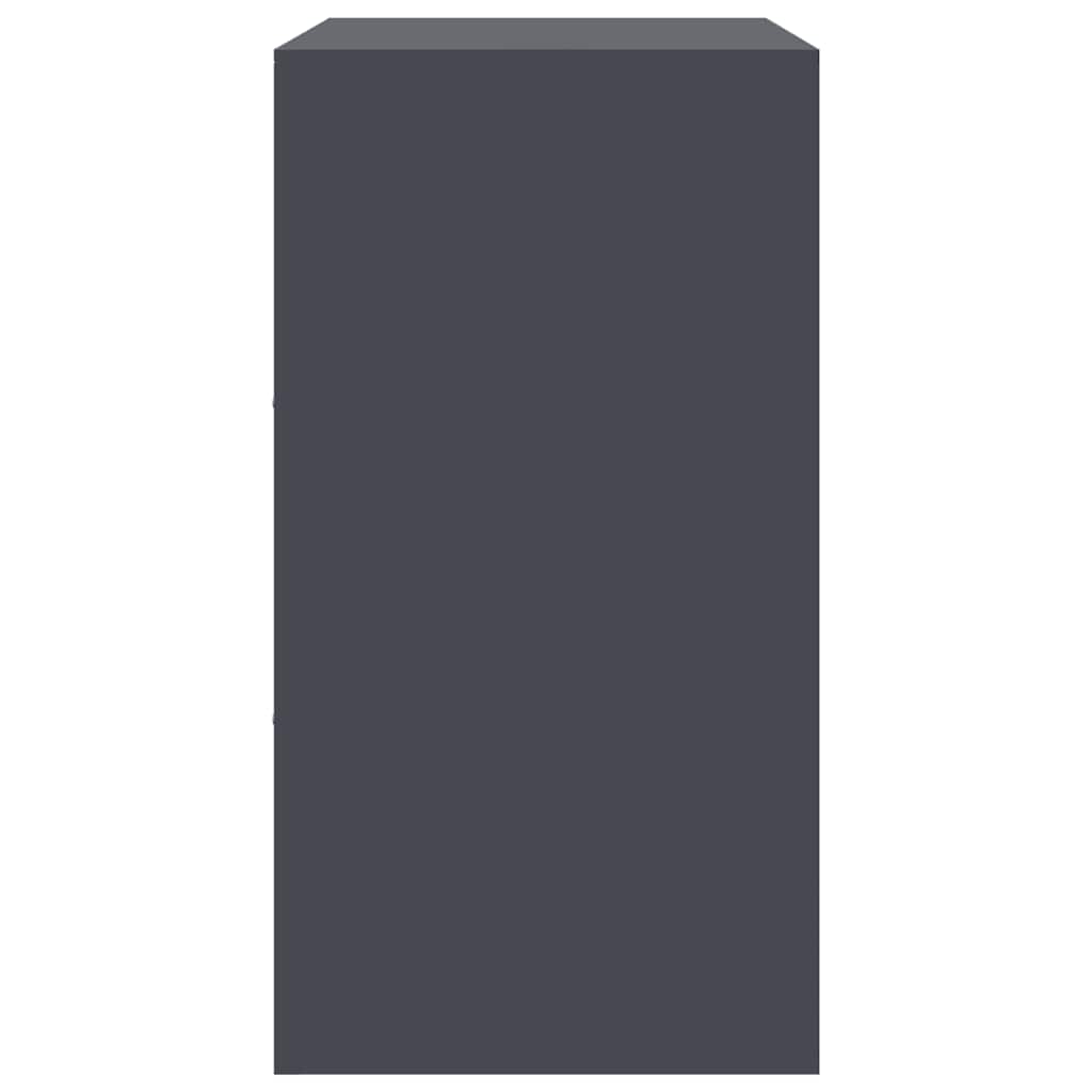 Credenza Antracite 67x39x73 cm in Acciaio 841675