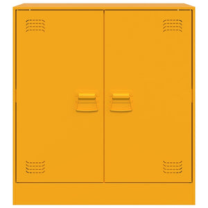 Credenza Giallo Senape 67x39x73 cm in Acciaio 841676