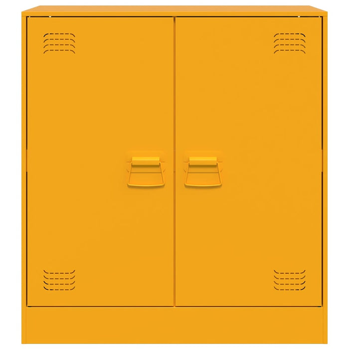 Credenza Giallo Senape 67x39x73 cm in Acciaio 841676