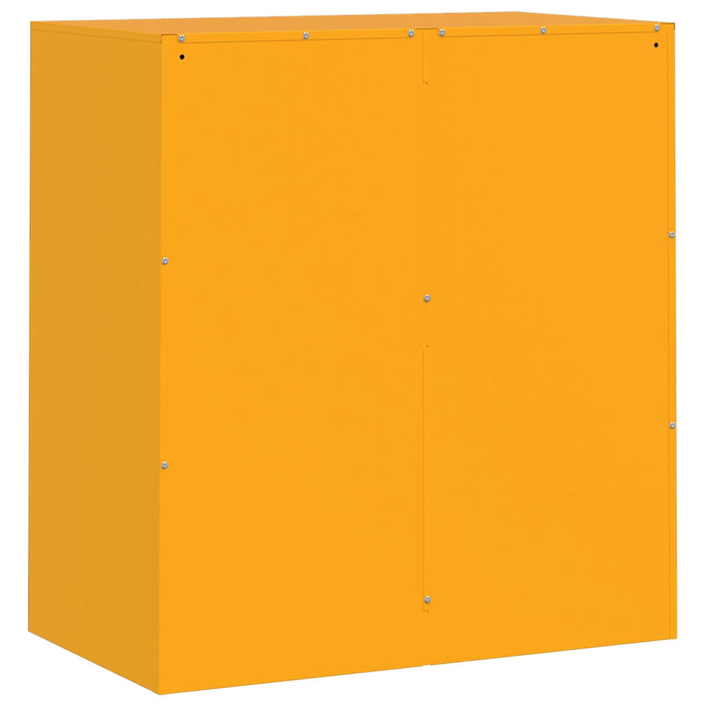 Credenza Giallo Senape 67x39x73 cm in Acciaio 841676
