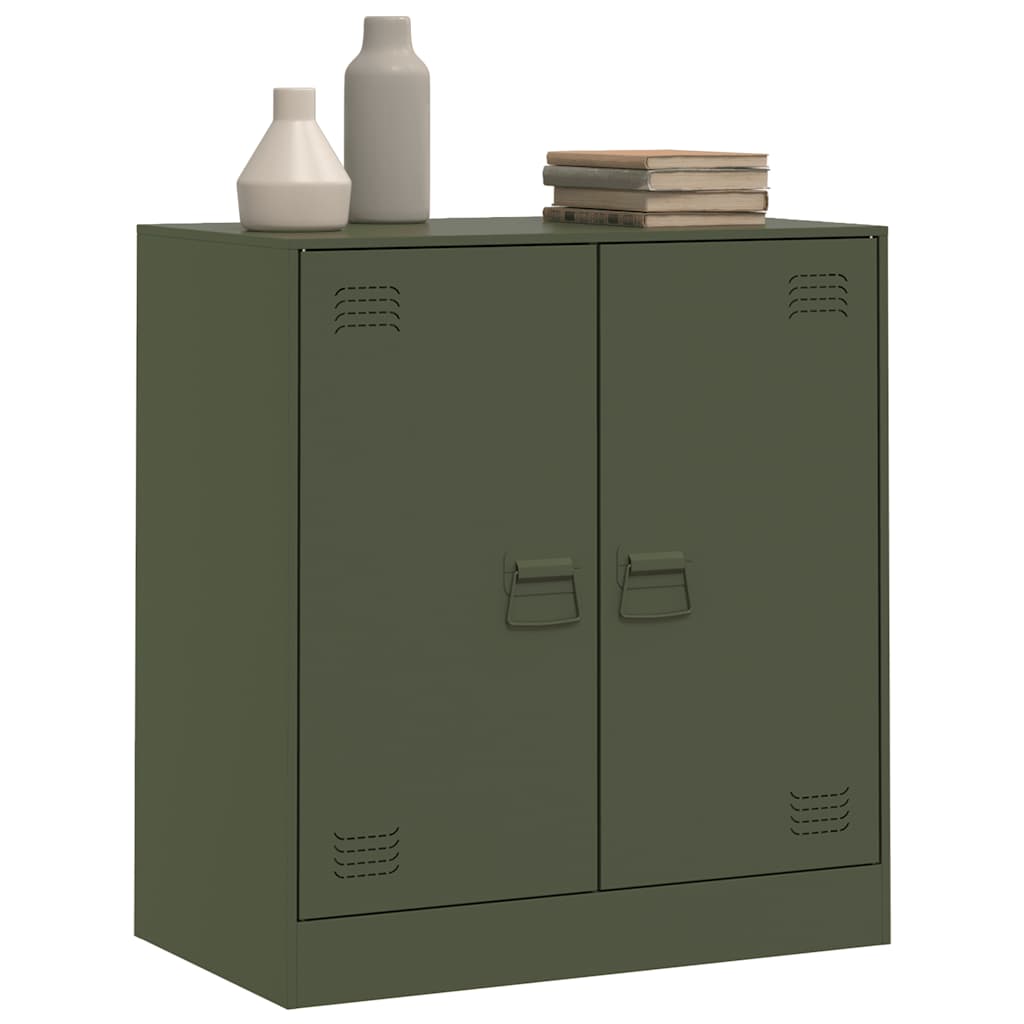 Credenza Verde Oliva 67x39x73 cm in Acciaio 841677