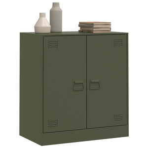 Credenza Verde Oliva 67x39x73 cm in Acciaio 841677