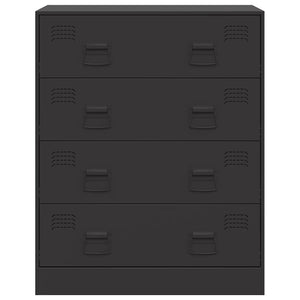 Credenza Nera 67x39x83 cm in Acciaio 841679