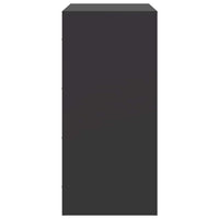 Credenza Nera 67x39x83 cm in Acciaio 841679