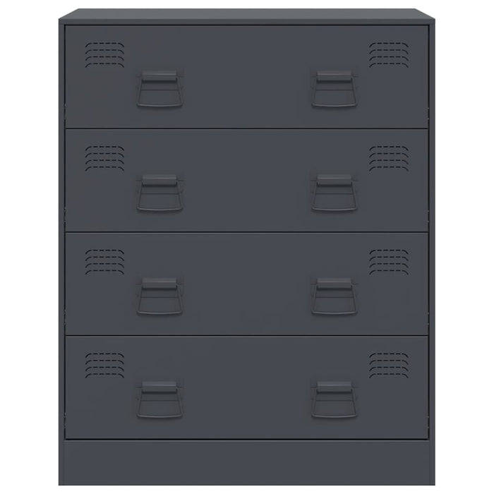 Credenza Antracite 67x39x83 cm in Acciaio 841681