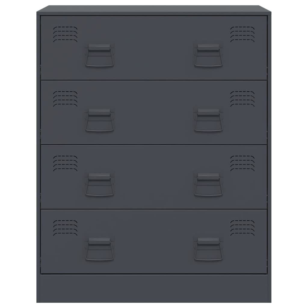 Credenza-Buffet-Armadio da cucina Antracite 67x39x83 cm in Acciaio