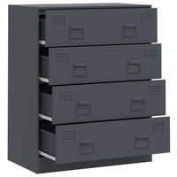 Credenza-Buffet-Armadio da cucina Antracite 67x39x83 cm in Acciaio