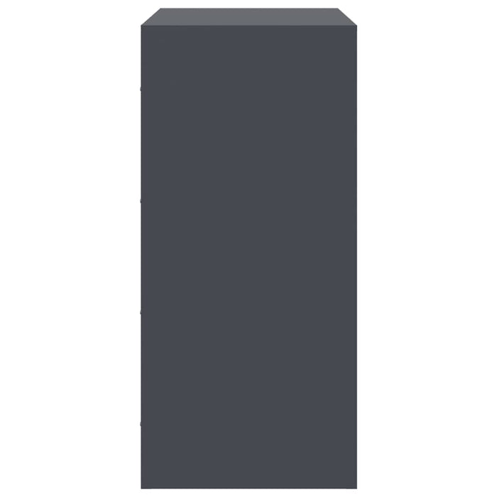 Credenza-Buffet-Armadio da cucina Antracite 67x39x83 cm in Acciaio