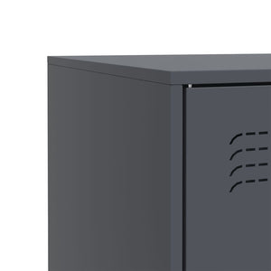 Credenza Antracite 67x39x83 cm in Acciaio 841681