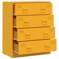 Credenza Giallo Senape 67x39x83 cm in Acciaio 841682