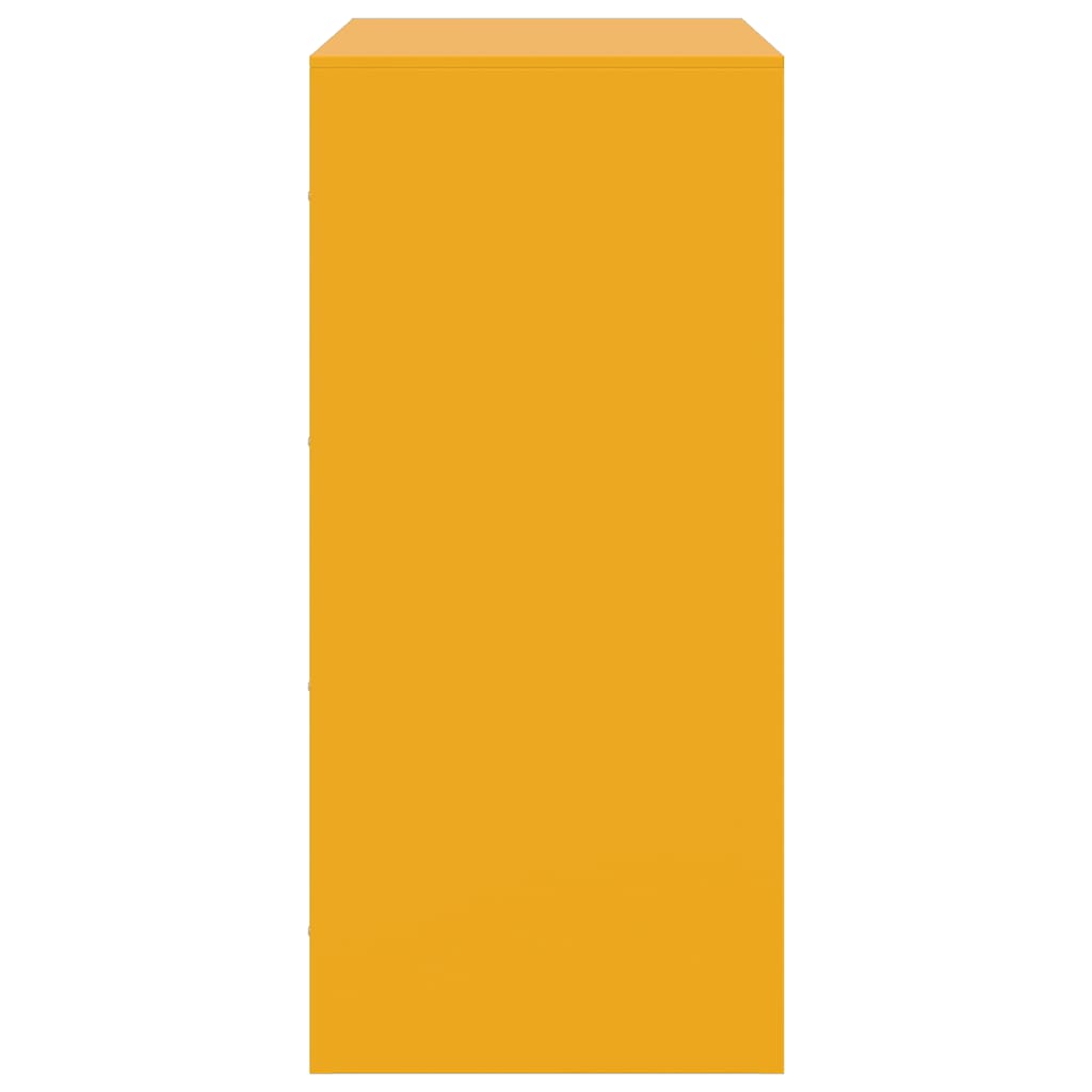 Credenza Giallo Senape 67x39x83 cm in Acciaio 841682