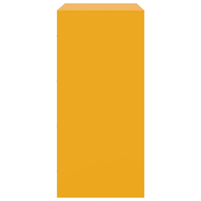 Credenza Giallo Senape 67x39x83 cm in Acciaio 841682