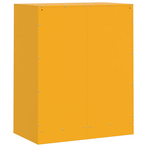 Credenza Giallo Senape 67x39x83 cm in Acciaio 841682