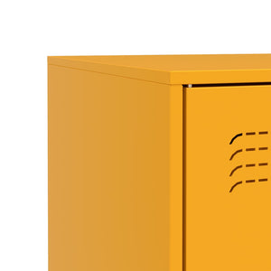 Credenza Giallo Senape 67x39x83 cm in Acciaio 841682