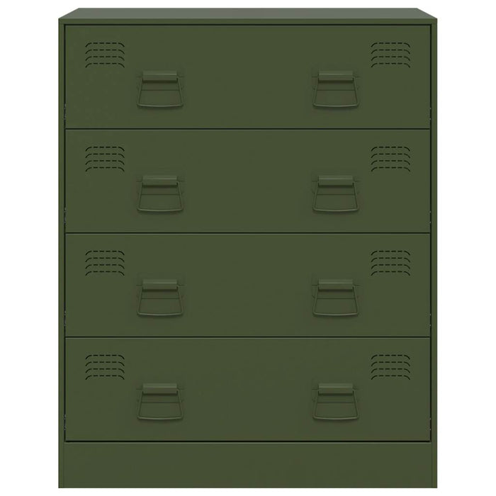 Credenza Verde Oliva 67x39x83 cm in Acciaio 841683