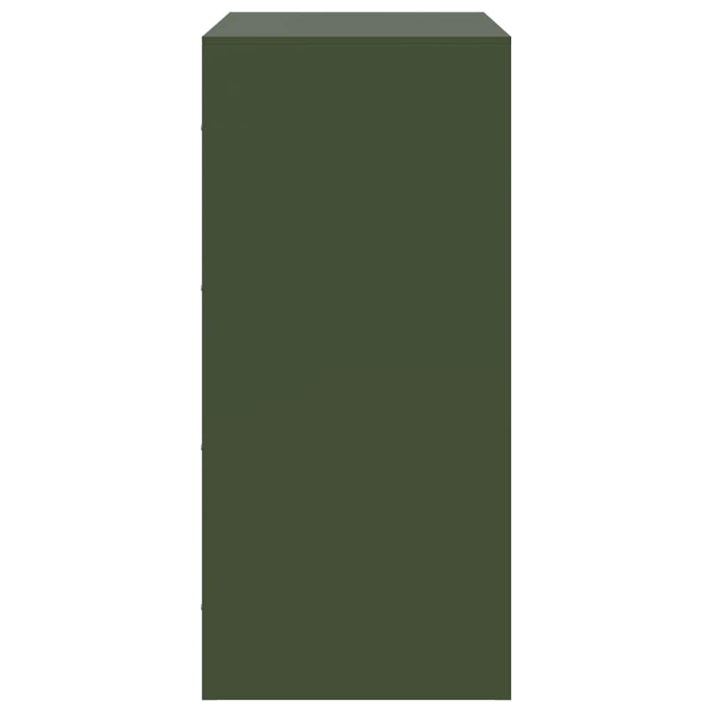 Credenza Verde Oliva 67x39x83 cm in Acciaio 841683