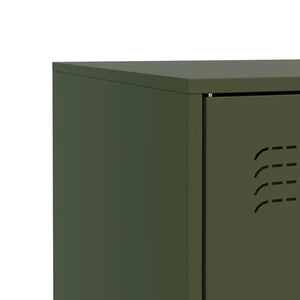 Credenza Verde Oliva 67x39x83 cm in Acciaio 841683