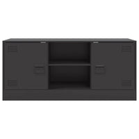 Mobile TV Nero 99x39x44 cm in Acciaio 841685