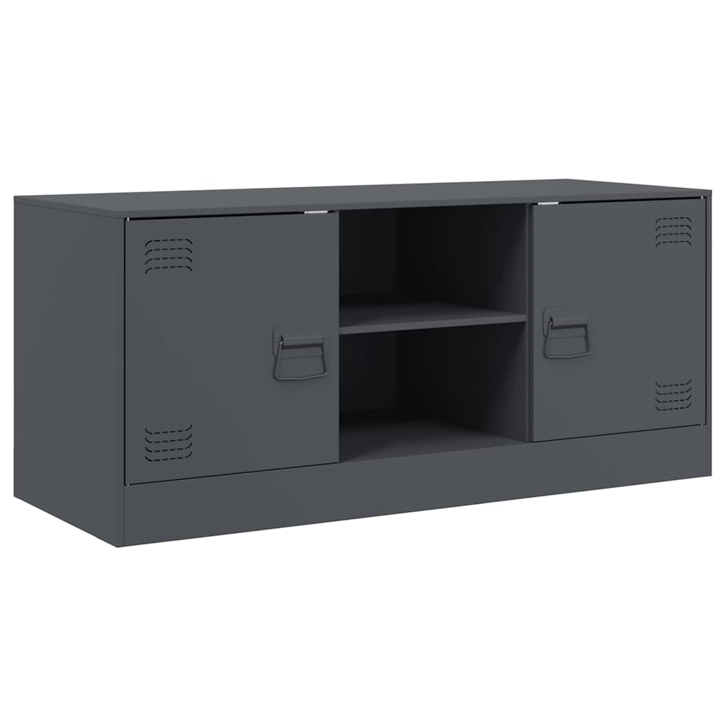 Mobile Porta TV-Mobile per TV-Credenza TV Antracite 99x39x44 cm in Acciaio 613700