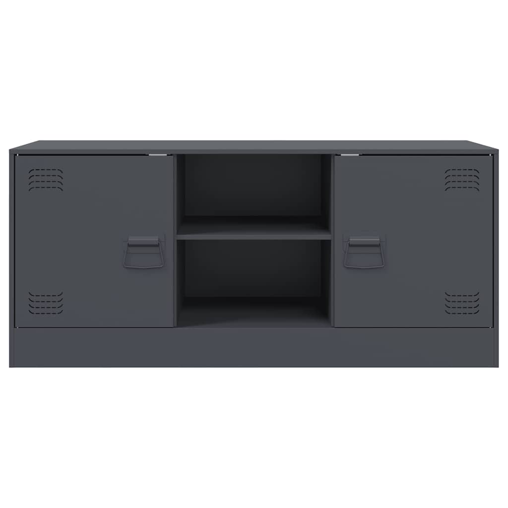 Mobile Porta TV-Mobile per TV-Credenza TV Antracite 99x39x44 cm in Acciaio 613700