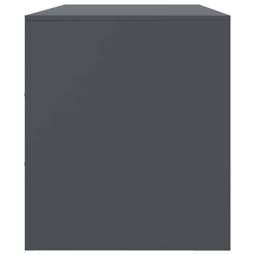 Mobile Porta TV-Mobile per TV-Credenza TV Antracite 99x39x44 cm in Acciaio 613700