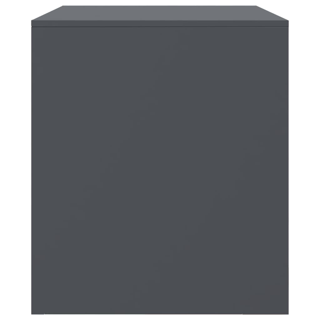 Mobile TV Antracite 67x39x44 cm in Acciaio 841695