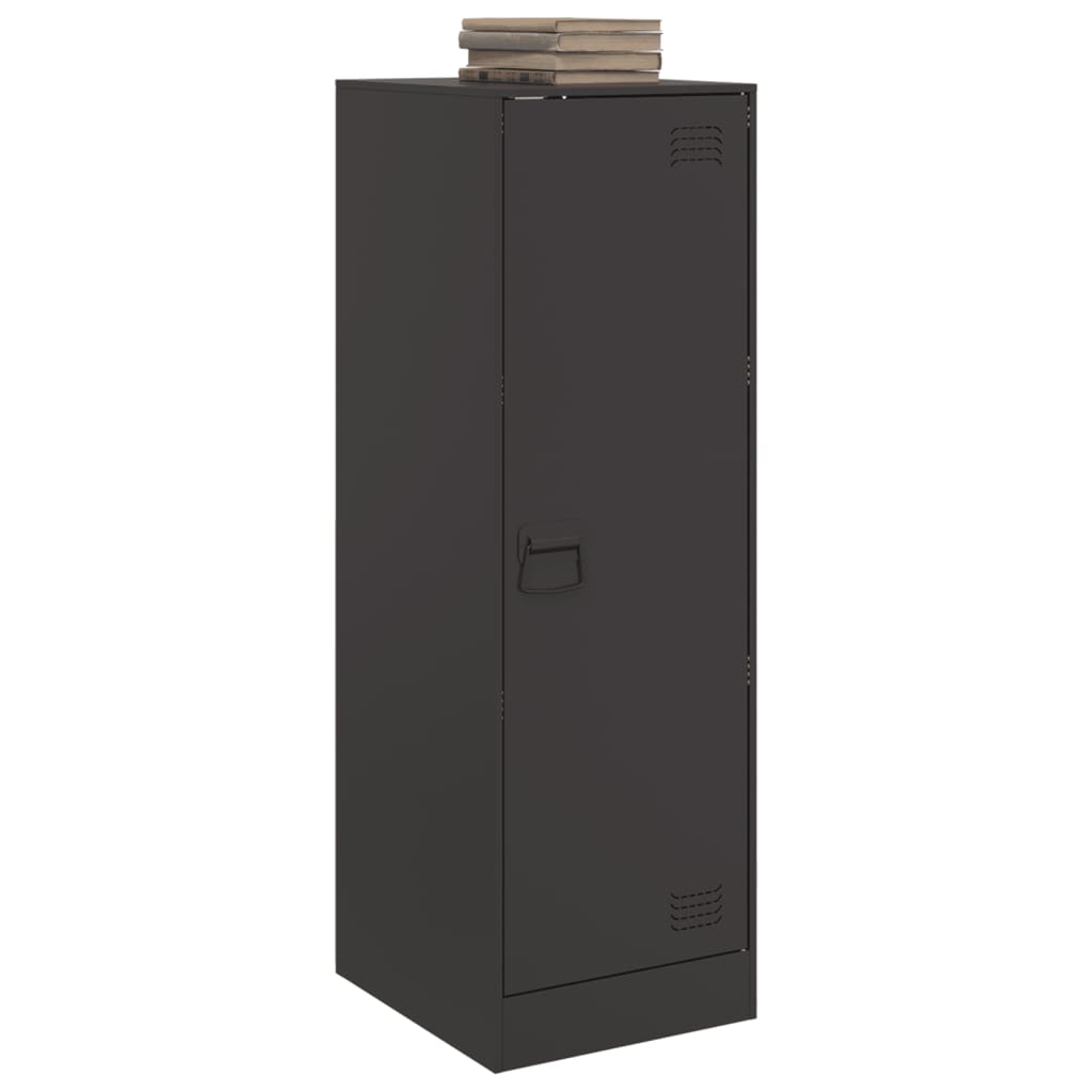 Credenza Nera 34,5x39x107 cm in Acciaio 841703