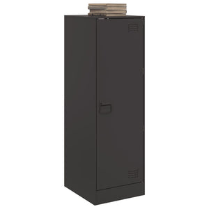 Credenza Nera 34,5x39x107 cm in Acciaio 841703